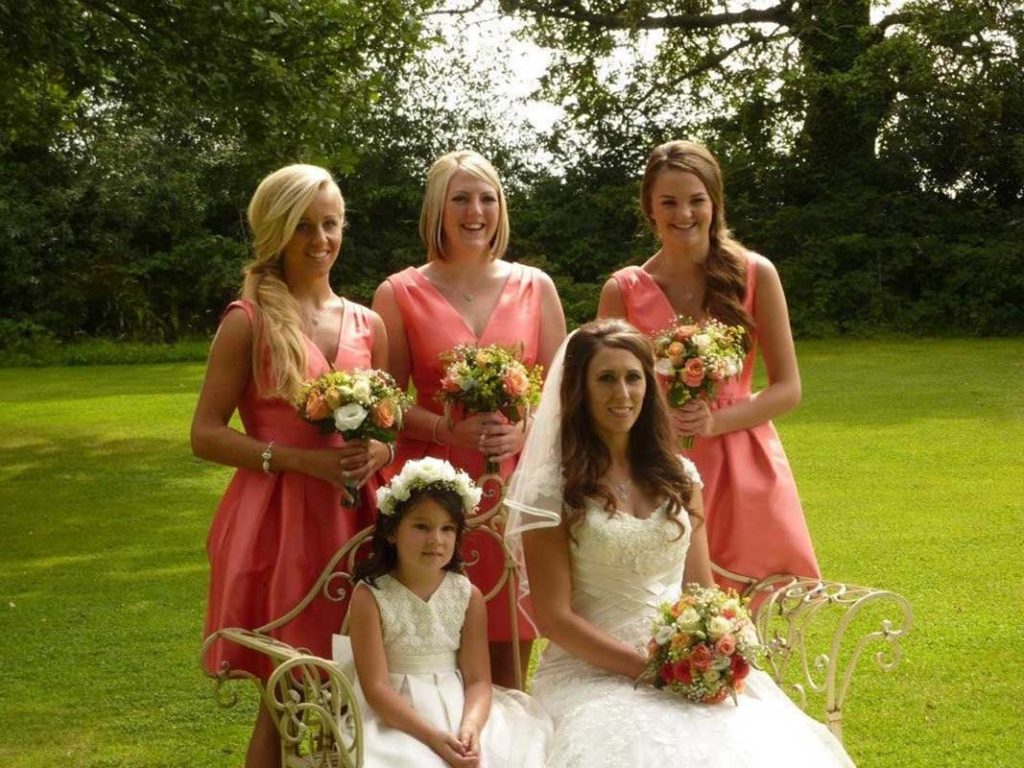 Bride and Bridesmaid Flowers