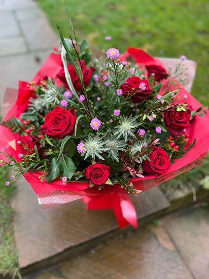 Red Rose Bouquet Valentines Day Flowers in Coventry