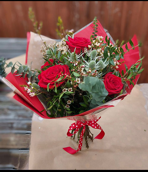 Red Rose Bouquet Valentines Day Flowers in Coventry